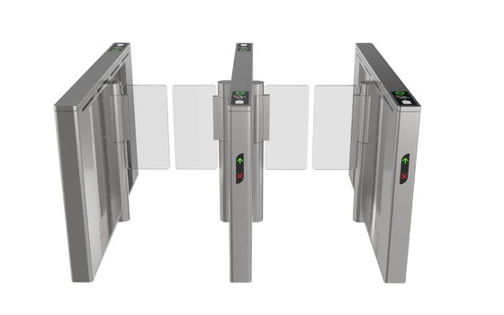 Draaideuren voor supermarkten Snelheidspoort met gezichtsherkenning Optie Servomotor Persoonscontrole