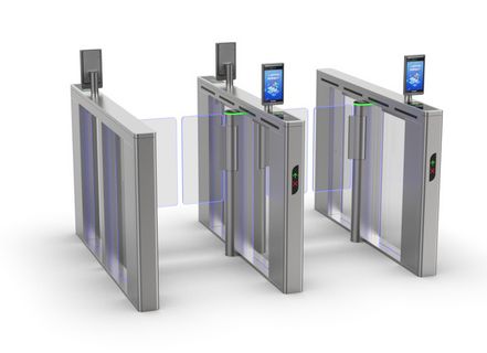 Draaideuren voor supermarkten Snelheidspoort met gezichtsherkenning Optie Servomotor Persoonscontrole